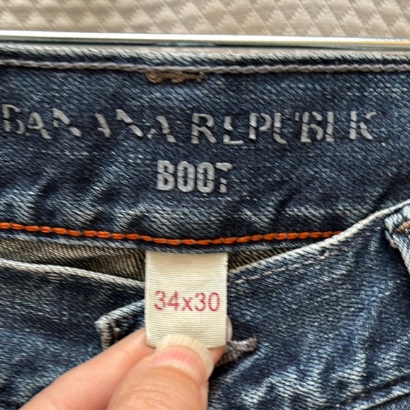 Banana Republic Blue Boot-Leg Jeans with Classic Fit - Picture 2 of 6